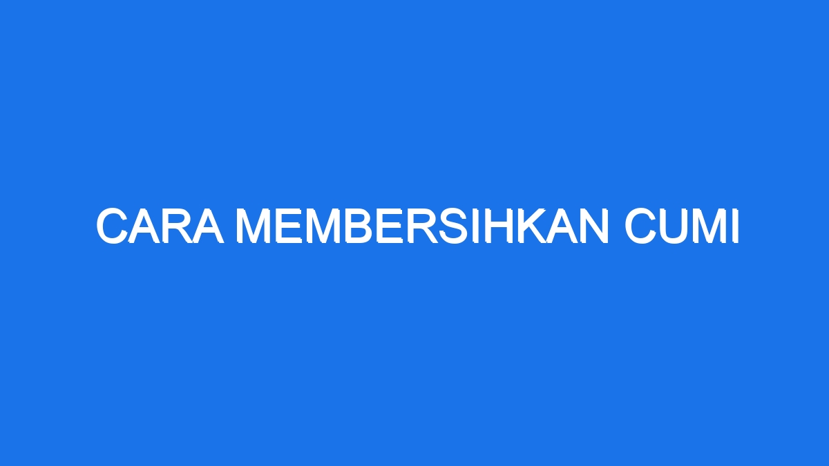 Cara Membersihkan Cumi - Ilmiah