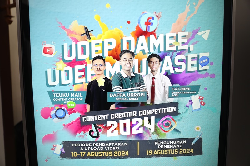 Content Creator Competition Digelar untuk Promosikan Keunikan dan Potensi Aceh