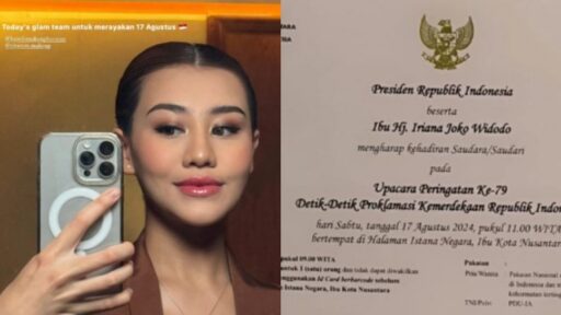 Elegan dalam Kebaya Coklat, Aaliyah Massaid Anggun di Perayaan HUT RI Ke-79 di IKN