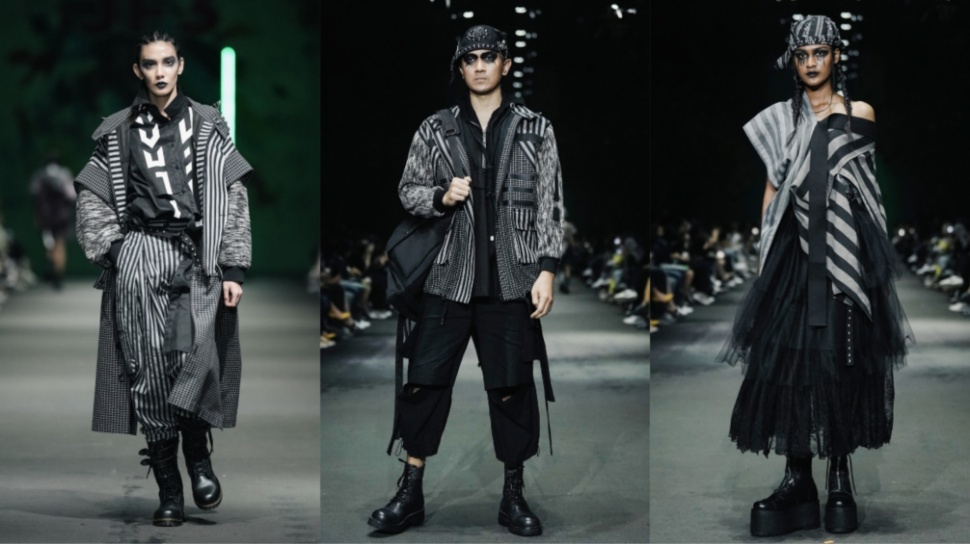 Gebrakan Baru! Desainer Sofie Padukan Lurik dengan Gaya Streetwear Rebel dan Gothic di JF3 2024