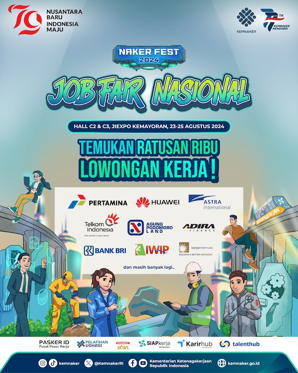 Kemenaker Promosikan Festival Pendidikan dan Pelatihan Vokasi di Naker Fest 2024