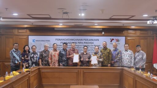 Krakatau Steel Suplai Pipa Baja untuk Proyek Gas Cirebon-Semarang Tahap II demi Peningkatan Infrastruktur