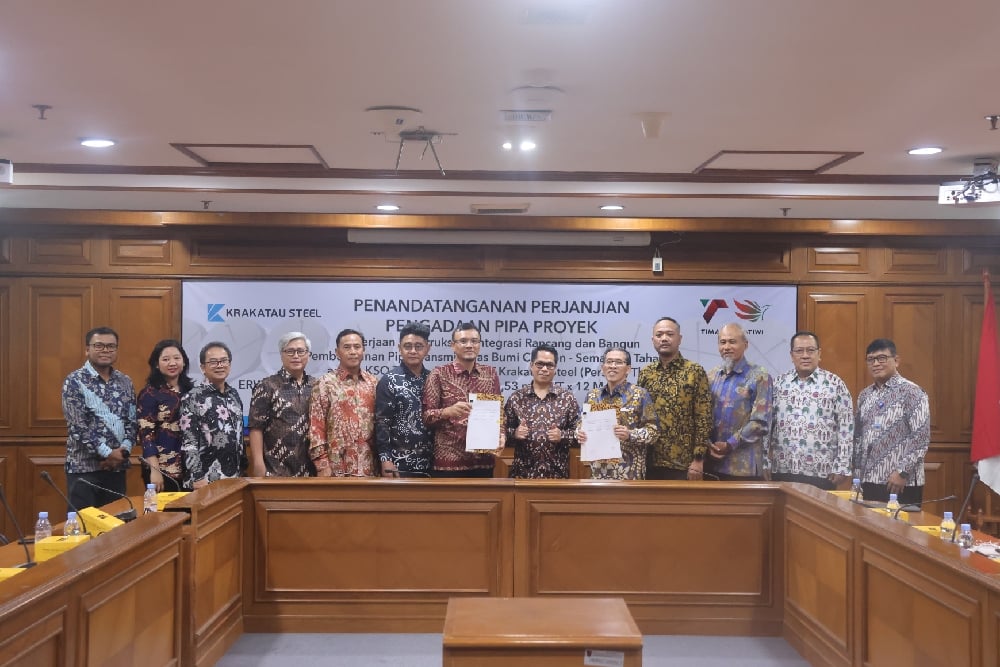 Krakatau Steel Suplai Pipa Baja untuk Proyek Gas Cirebon-Semarang Tahap II demi Peningkatan Infrastruktur