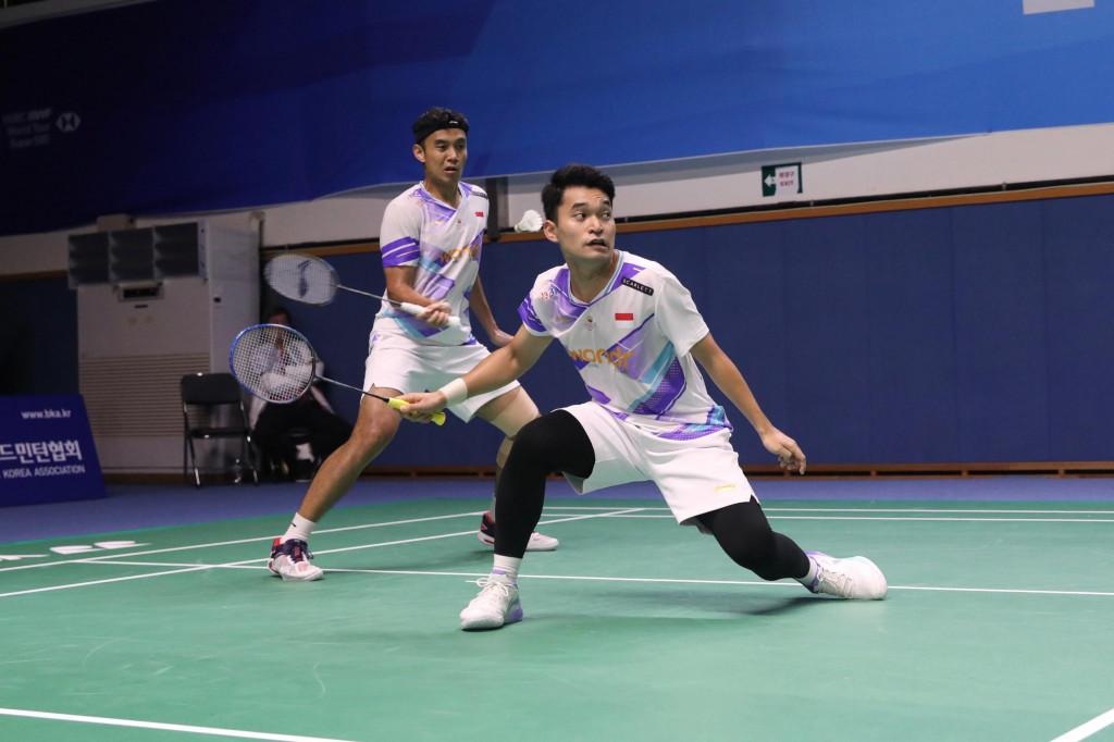 Leo dan Bagas Tanpa Kesulitan Lolos ke Babak Kedua Korea Open 2024