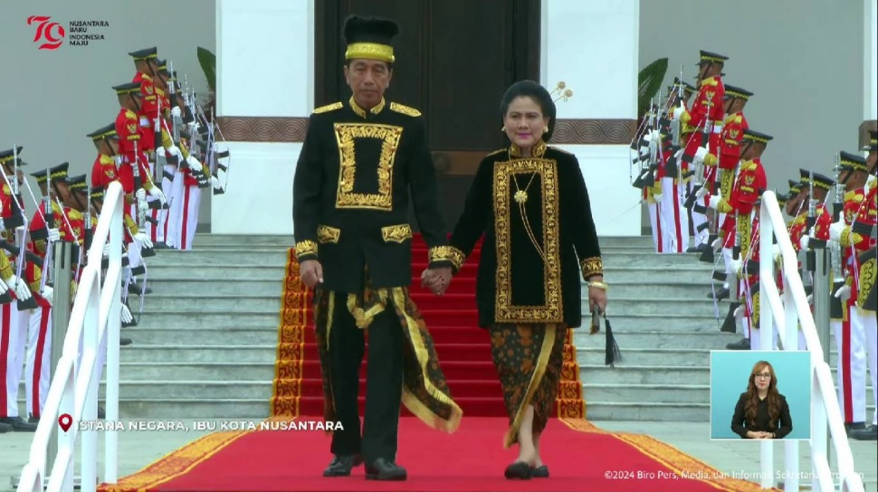 Makna Baju Kustin, Pakaian Adat Jokowi-Iriana di HUT RI Ke-79 IKN