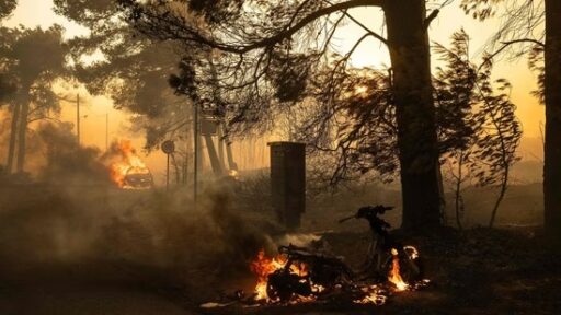 Ratusan Warga Dievakuasi Akibat Kebakaran Hutan Dekat Ibu Kota Yunani