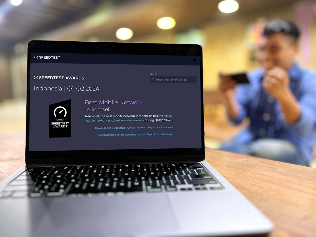 Telkomsel Raih Ookla Speedtest Awards 6 Kali Berturut, Jaringan Tercepat dan Terluas di Indonesia