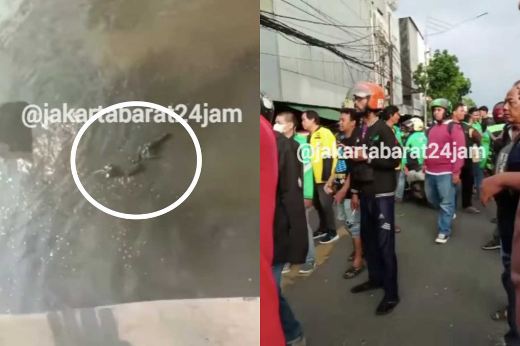 Viral! Ojol Terpaksa Tarik Motor Debt Collector, Berakhir Dibuang ke Kali