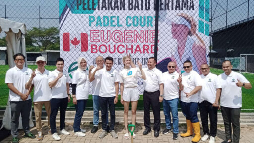 Bintang Tenis Kanada Eugenie Bouchard Resmikan Pembangunan Lapangan Padel di Jakarta