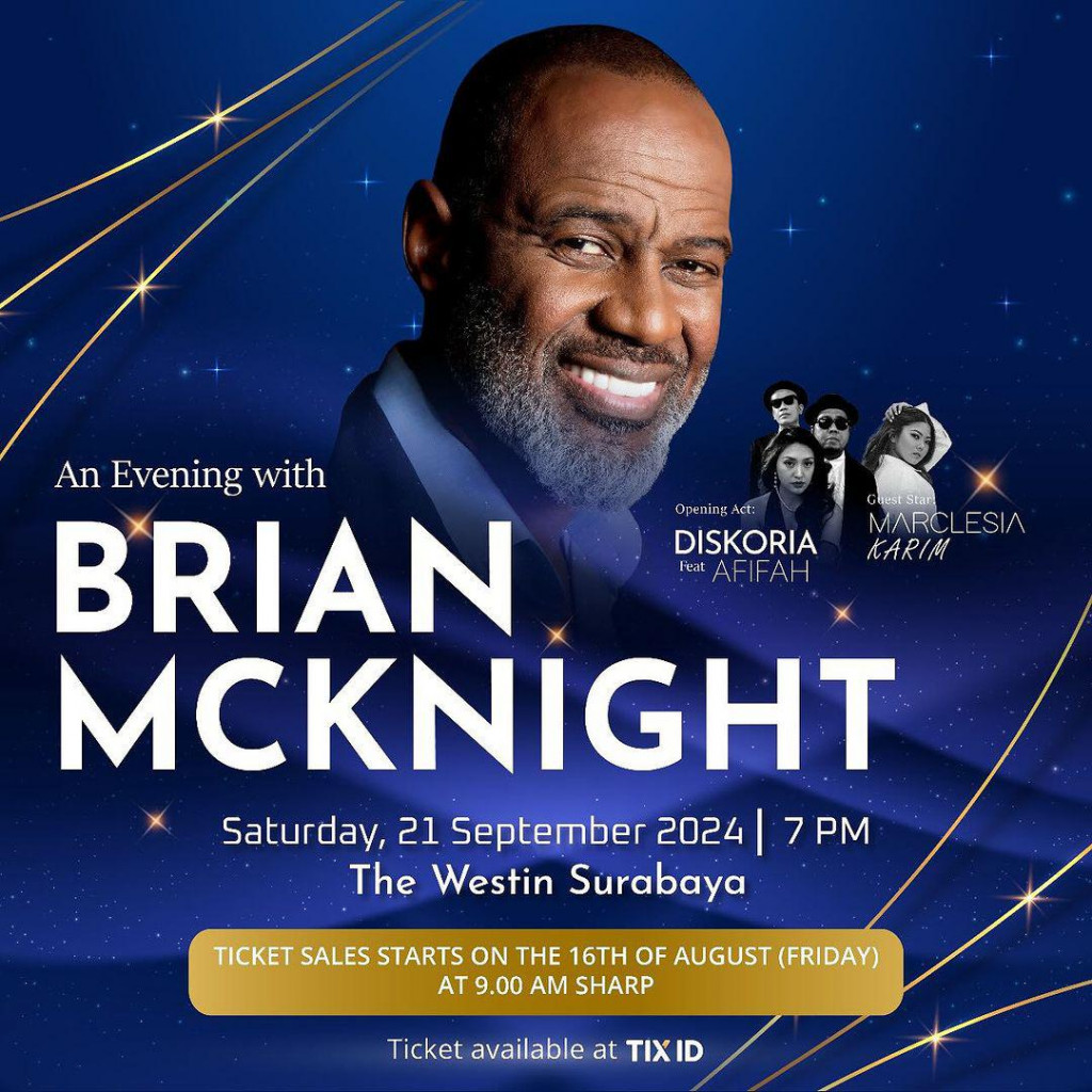 Tiket Konser Brian McKnight di Indonesia Hampir Habis, Segera Dapatkan Sebelum Terlambat!