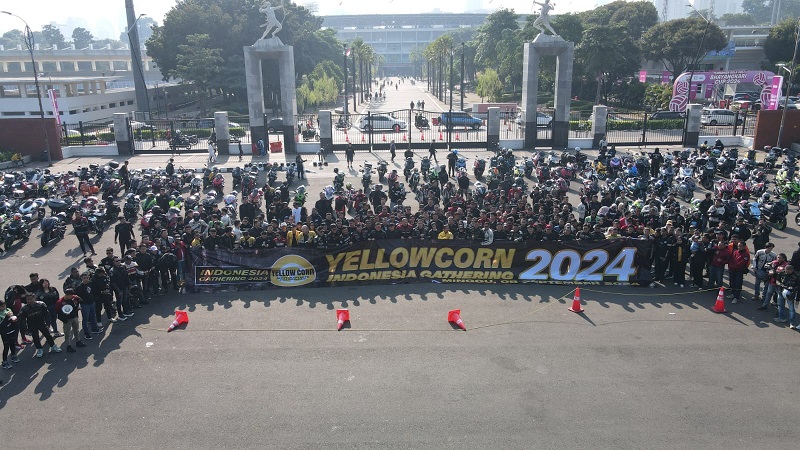 Yellowcorn Cetak Rekor dengan Kumpulkan 500 Bikers dari Berbagai Kalangan di Acara Spesial