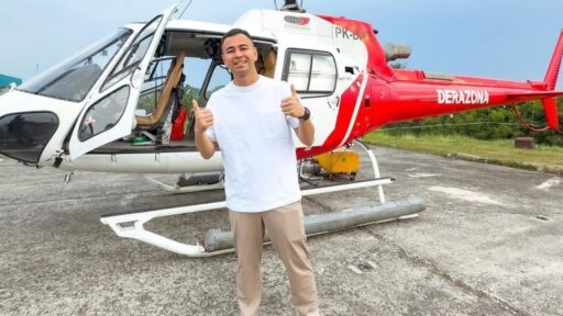 Bak Adegan Drakor, Raffi Ahmad Sewa Helikopter untuk Antar Rafathar Sekolah!